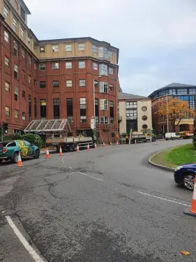 Click Here To Enlarge This Photo Of Scaffolding On Maid Marian Way&comma; Nottingham&colon; A Look Back