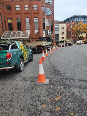 Click Here To Enlarge This Photo Of Scaffolding On Maid Marian Way&comma; Nottingham&colon; A Look Back