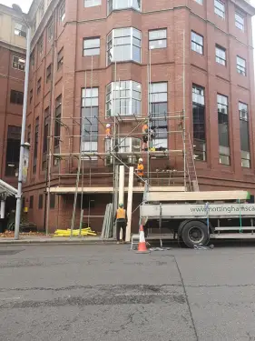 Click Here To Enlarge This Photo Of Scaffolding On Maid Marian Way&comma; Nottingham&colon; A Look Back