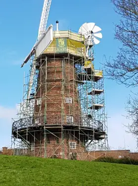 Click Here To Enlarge This Photo Of Scaffolding in Sneinton&comma; Nottingham - Greens Windmill